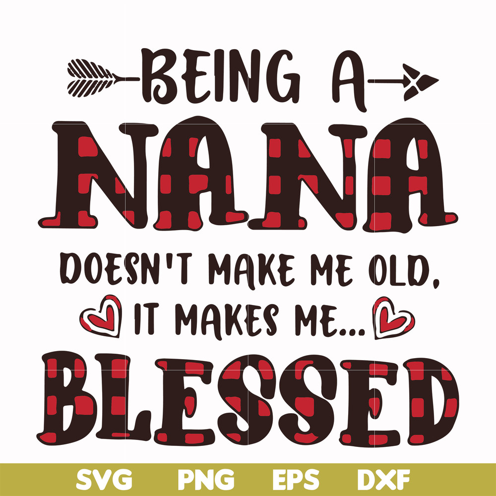 FN000437-Being a Nana doesn't make me old it make me blessed svg, png, dxf, eps file FN000437.jpg