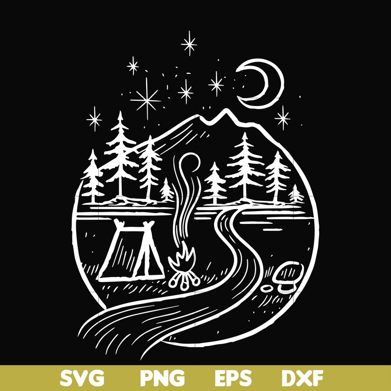 FN00049-Camping svg, png, dxf, eps file FN00049.jpg