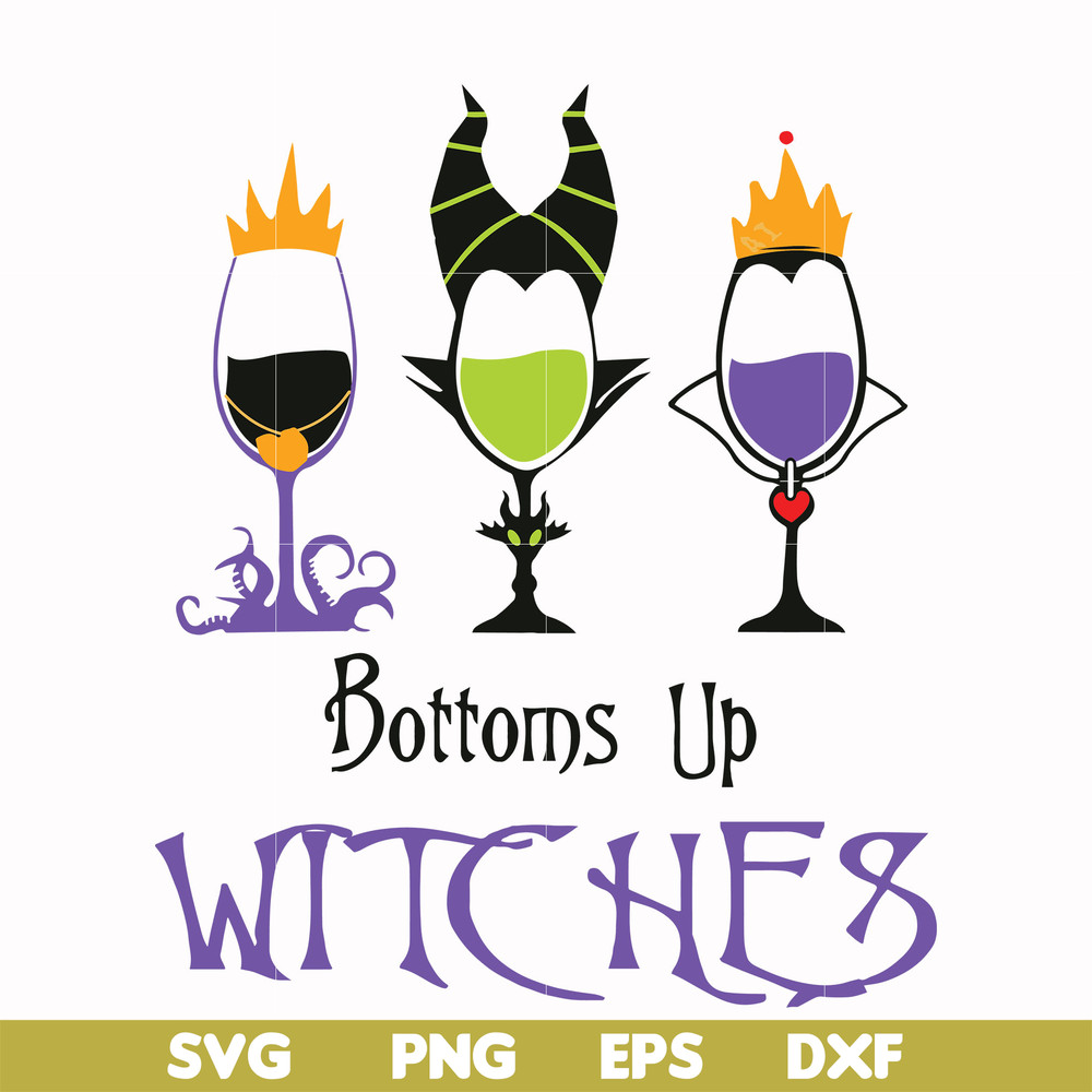 FN00056-Bottoms up Witches svg, png, dxf, eps file FN00056.jpg