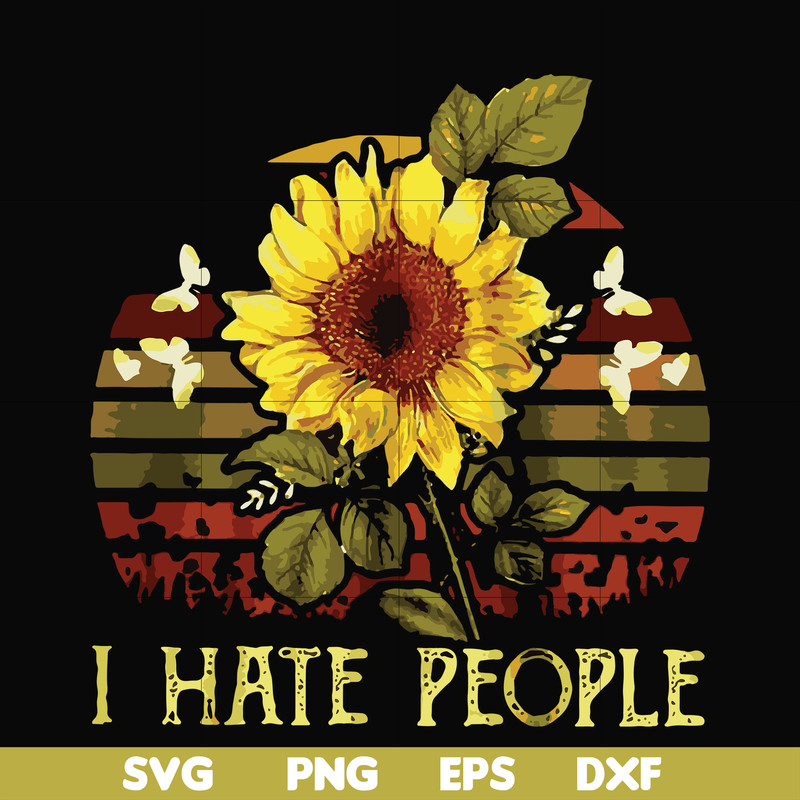 FN000565-I hate people svg, png, dxf, eps file FN000565.jpg