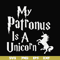 FN000570-My patronus is a Unicorn svg, png, dxf, eps file FN000570.jpg