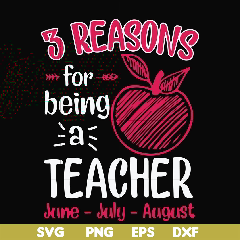 FN000630-3 reasons for being a teacher svg, png, dxf, eps file FN000630.jpg