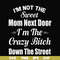 FN00076-I'm not the sweet mom next door I'm the crazy bitch down the street svg, png, dxf, eps file FN00076.jpg