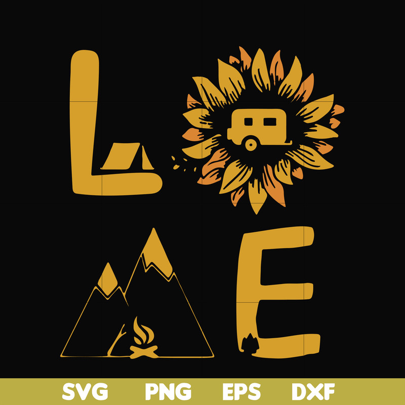 CMP010-LOVE camping svg, png, dxf, eps digital file CMP010.jpg
