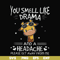 FN000181-You smell like drama and a headache please get away from me svg, png, dxf, eps file FN000181.jpg