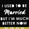 FN000281-I used to be married but I'm much better now svg, png, dxf, eps file FN000281.jpg