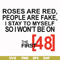 FN00045-Roses are red people are fake I stay to myself so I won't be on the first 48 svg, png, dxf, eps file FN00045.jpg