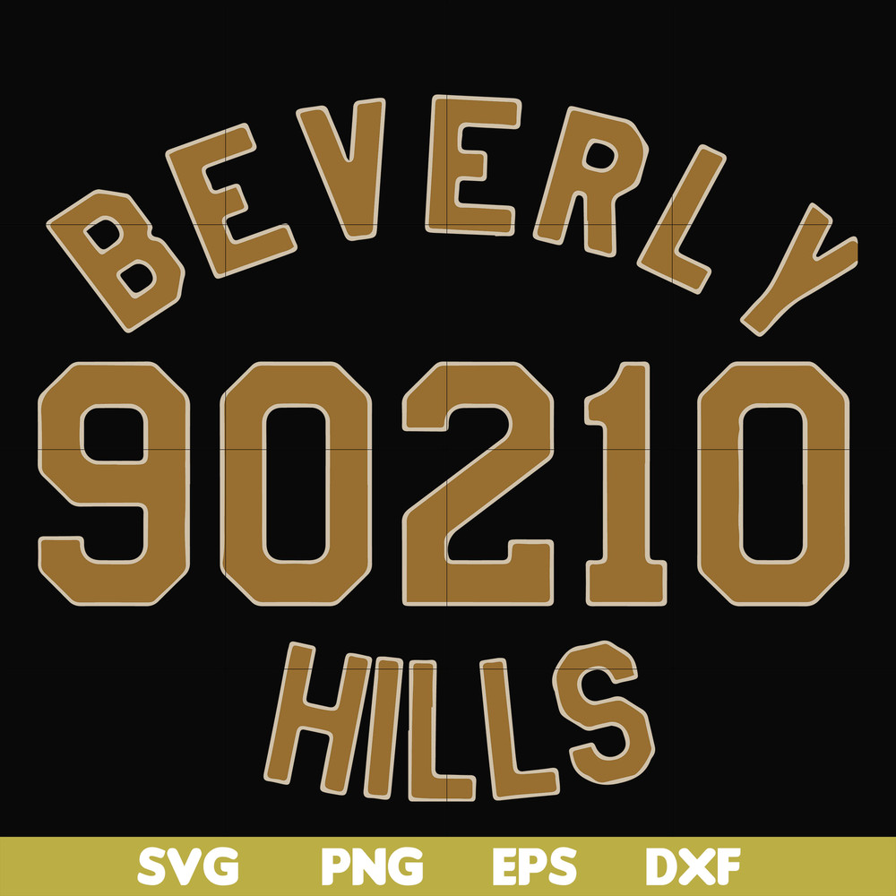 FN000652-Beverly 90210 hills svg, png, dxf, eps file FN000652.jpg