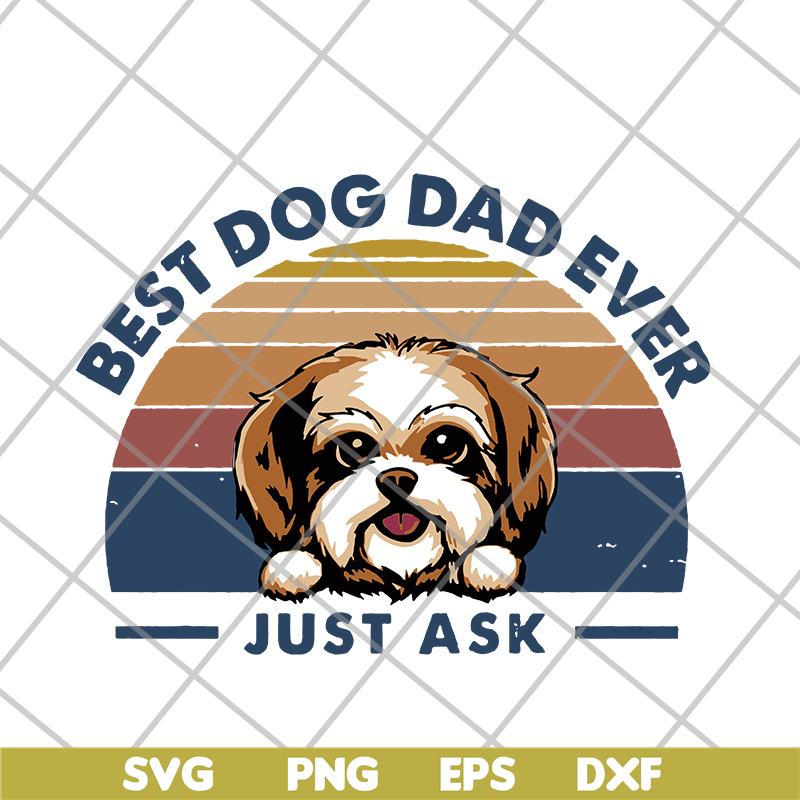 FTD10062105-Best Dog Dad Mom Peeking Dog Retro svg, png, dxf, eps digital file FTD10062105.jpg