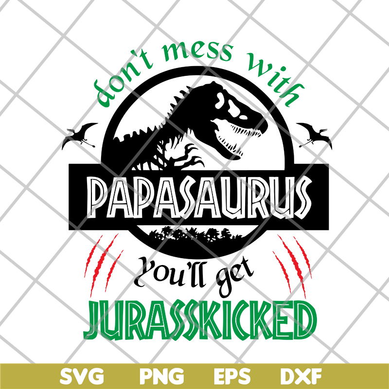 FTD24052103-Papa Saurus svg, png, dxf, eps digital file FTD24052103.jpg