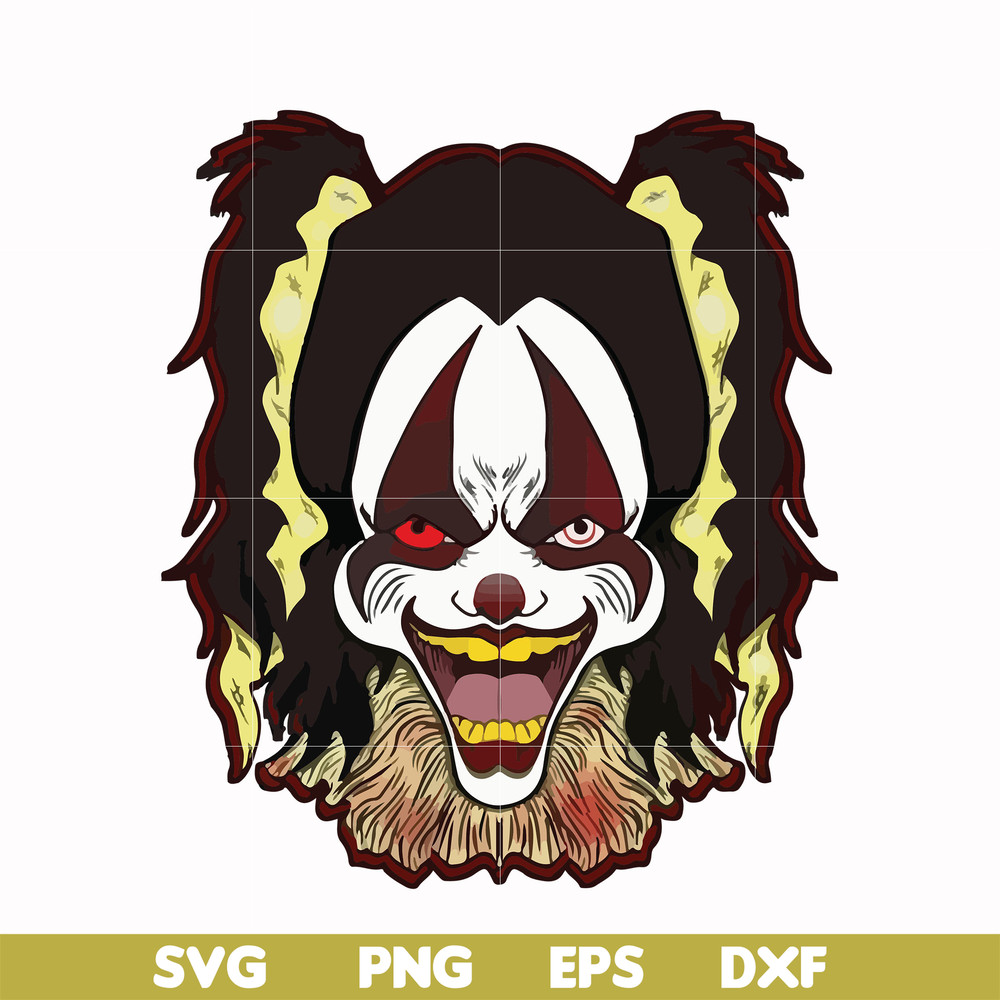 HLW0016-Clown svg, halloween svg, png, dxf, eps digital file HLW0016.jpg