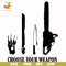 HLW0110-choose your weapon svg, png, dxf, eps digital file HLW0110.jpg
