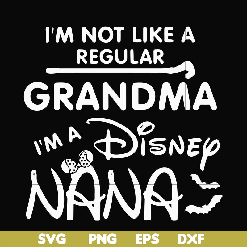 HLW0136-i am not like a regular grandma svg, png, dxf, eps digital file HLW0136.jpg