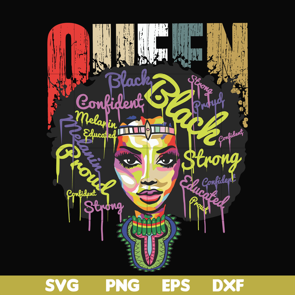OTH0003-Queen African American Calendars 2020 Work or School Gift for Black Women 2020 Calendar Daily Weekly Monthly Planner Organizer svg, png, dxf, eps digita