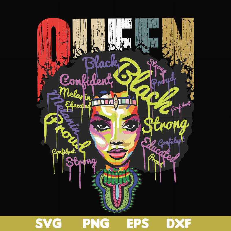 OTH0003-Queen African American Calendars 2020 Work or School Gift for Black Women 2020 Calendar Daily Weekly Monthly Planner Organizer svg, png, dxf, eps digita