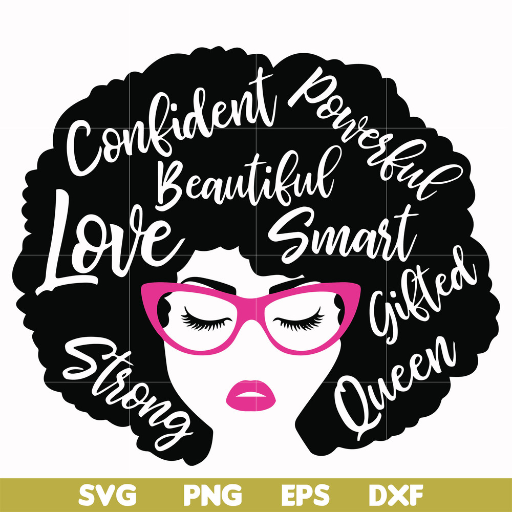 OTH0004-Unbothered Black Girl Svg, Afro Woman Svg, African American Woman svg, png, dxf, eps file OTH0004.jpg