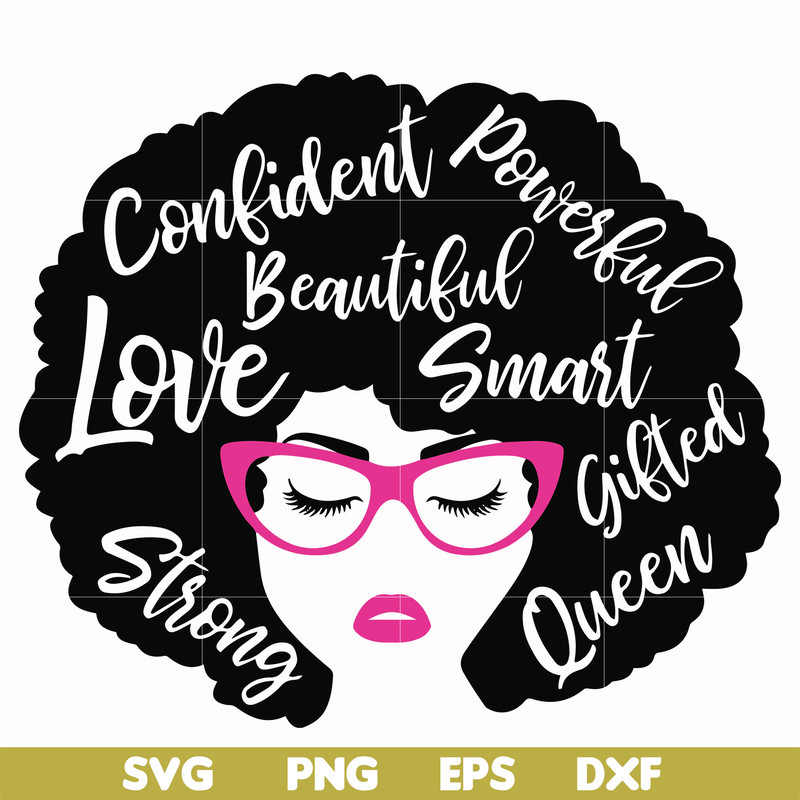 OTH0004-Unbothered Black Girl Svg, Afro Woman Svg, African American Woman svg, png, dxf, eps file OTH0004.jpg