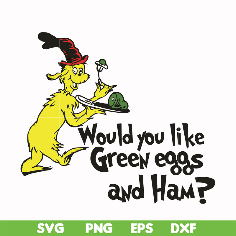 DR000104-Would you like green eggs and ham svg, png, dxf, eps file DR000104.jpg