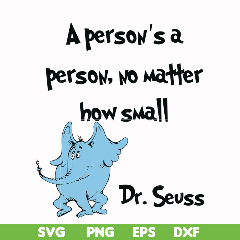 DR0003-A person's a person, no matter how small svg, png, dxf, eps file DR0003.jpg
