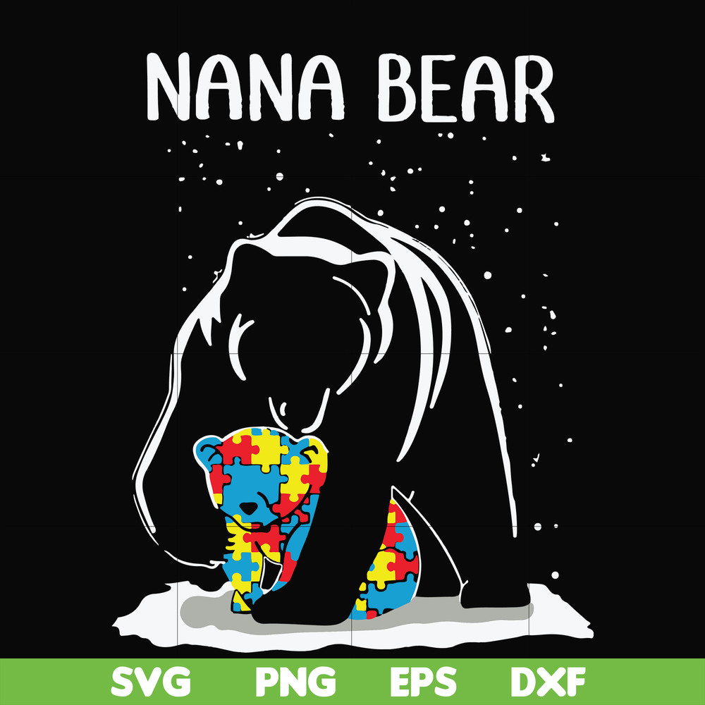 FN000175-Nana bear svg, png, dxf, eps file FN000175.jpg