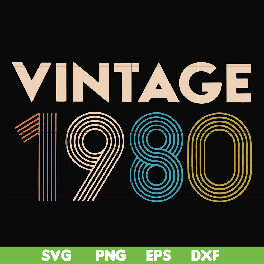 FN000283-Vintage 1980 svg, png, dxf, eps file FN000283.jpg