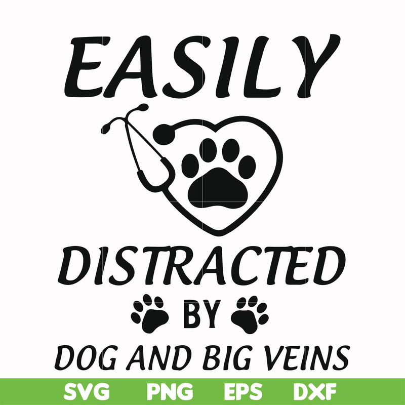 FN000958-Easily distracted by dog and big veins svg, png, dxf, eps file FN000958.jpg