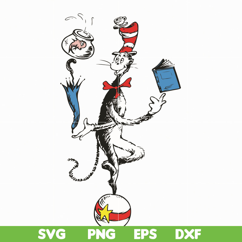 DR05012132-Cat In The Hat You Are The Best Quotes You svg, dr svg, png, dxf, eps file DR05012132.jpg