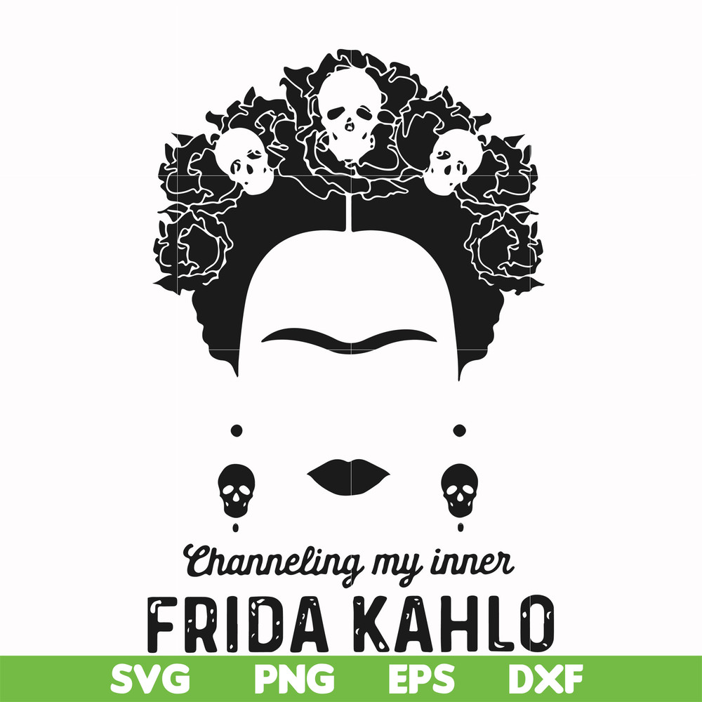 FN000354-Frida Kahlo svg, png, dxf, eps file FN000354.jpg