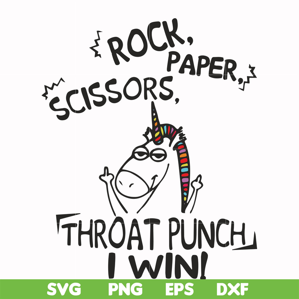 FN000368-Rock paper scissors throat punch I win svg, png, dxf, eps file FN000368.jpg