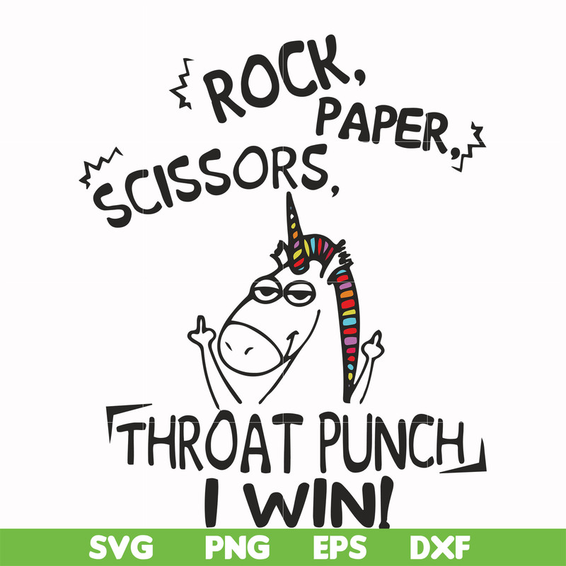 FN000368-Rock paper scissors throat punch I win svg, png, dxf, eps file FN000368.jpg