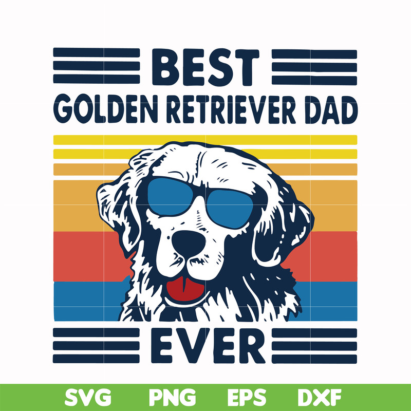 FTD30-Best golden retriever dad ever svg, png, dxf, eps, digital file FTD30.jpg