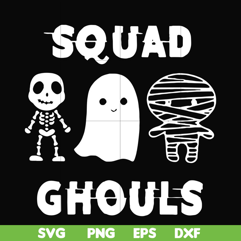 HLW0030-Squad ghouls svg, halloween svg, png, dxf, eps, digital file HLW0030.jpg