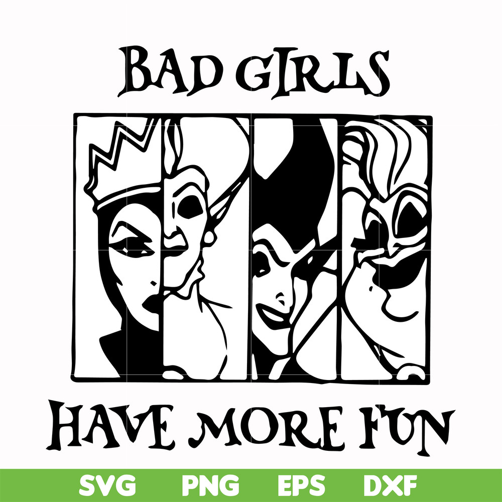 HLW0135-bad girls have more fun svg, png, dxf, eps digital file HLW0135.jpg