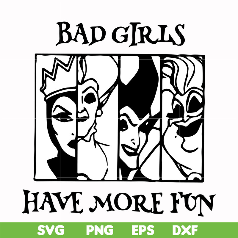 HLW0135-bad girls have more fun svg, png, dxf, eps digital file HLW0135.jpg
