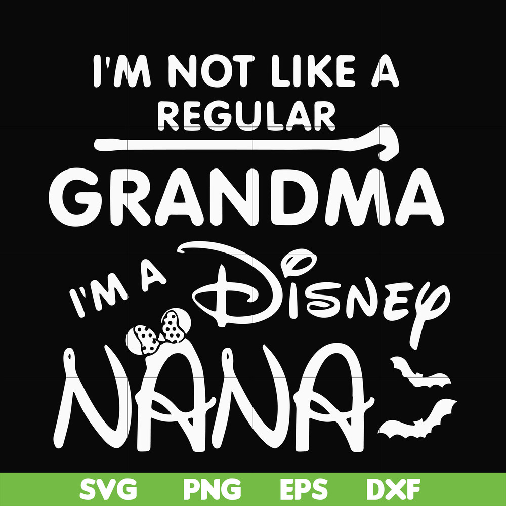 HLW0136-i am not like a regular grandma svg, png, dxf, eps digital file HLW0136.jpg