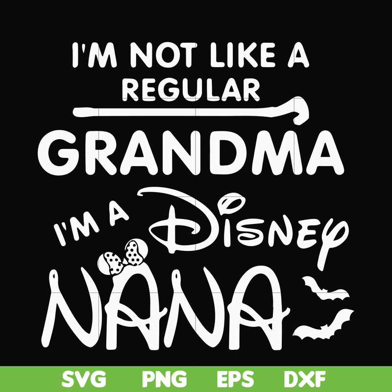 HLW0136-i am not like a regular grandma svg, png, dxf, eps digital file HLW0136.jpg