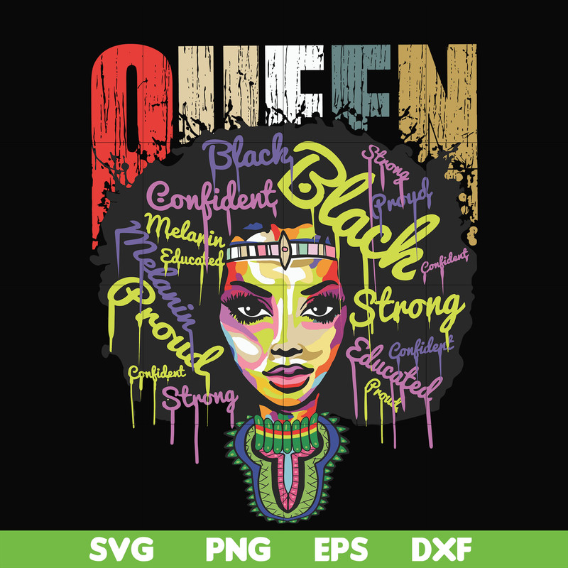 OTH0003-Queen African American Calendars 2020 Work or School Gift for Black Women 2020 Calendar Daily Weekly Monthly Planner Organizer svg, png, dxf, eps digita