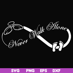 never walk alone svg, png, dxf, eps file fn00067