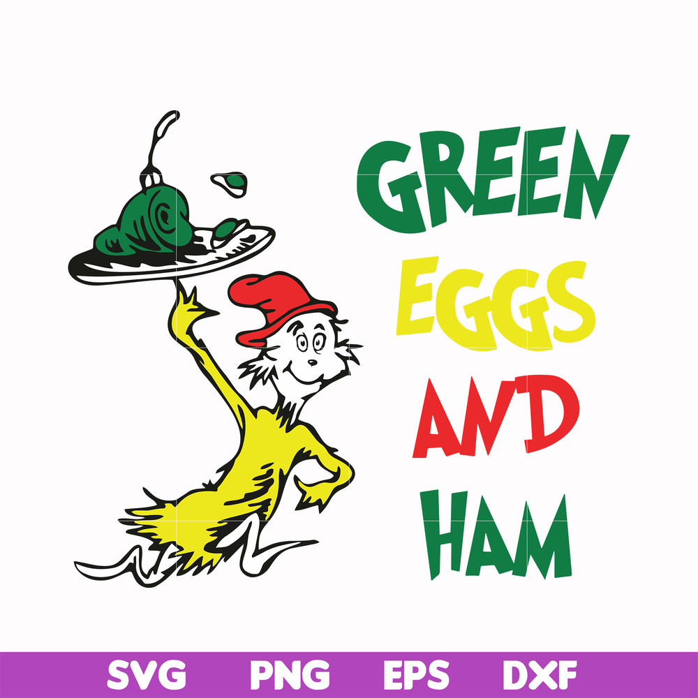 DR000102-Green eggs and ham svg, png, dxf, eps file DR000102.jpg
