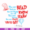 DR00070-The more that you read the more things you will know the more that you learn the more places you'll go svg, png, dxf, eps file DR00070.jpg