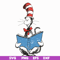 DR05012118-The cat reading book svg, The cat in the hat by dr seuss svg, dr svg, png, dxf, eps file DR05012118.jpg