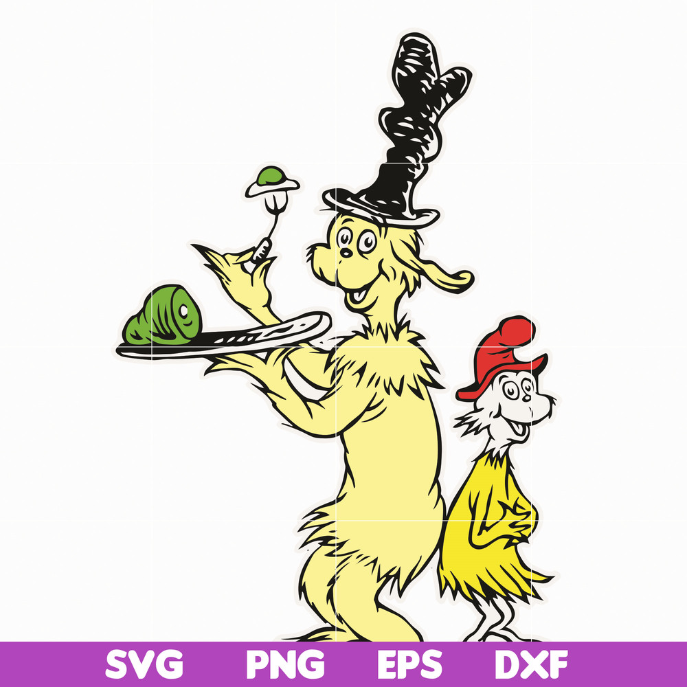 DR05012120-Green Eggs and Ham svg, The Ham in the hat svg, Ham svg, dr svg, png, dxf, eps file DR05012120.jpg