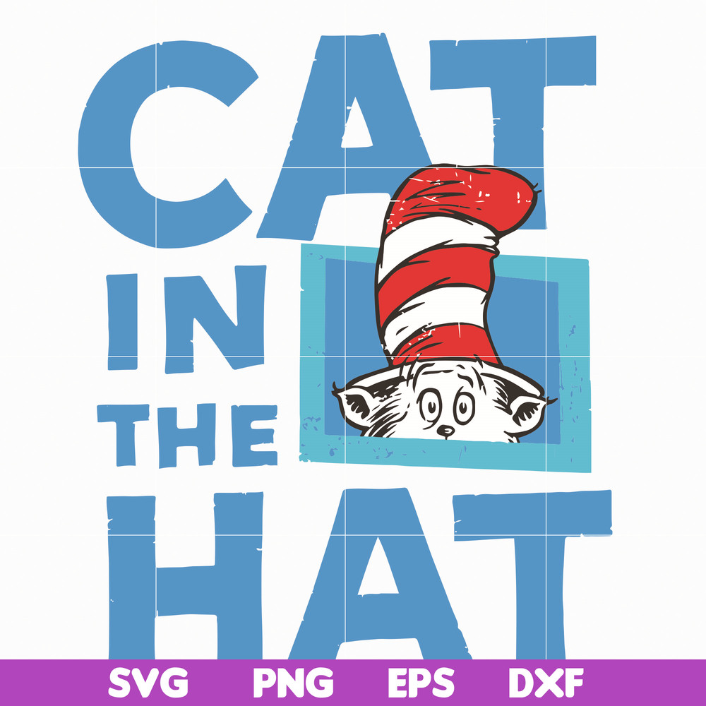 DR05012127-The Cat in the Hat , dr svg, png, dxf, eps file DR05012127.jpg