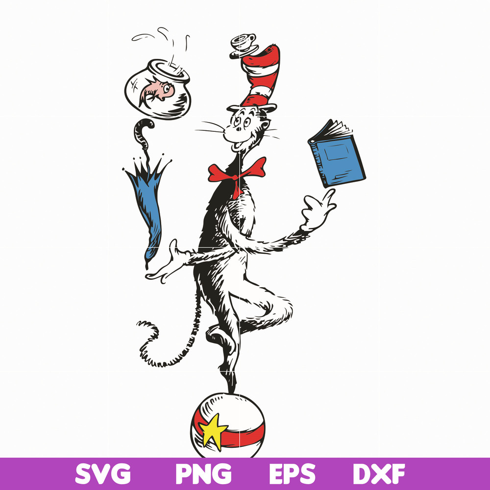 DR05012132-Cat In The Hat You Are The Best Quotes You svg, dr svg, png, dxf, eps file DR05012132.jpg