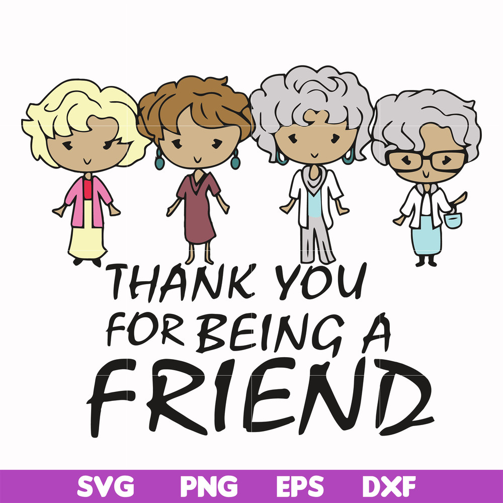 FN0001001-Thank you for being a friend svg, png, dxf, eps file FN0001001.jpg