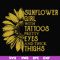 FN000170-Sunflower girl with tattoos pretty eyes and think thights svg, png, dxf, eps file FN000170.jpg