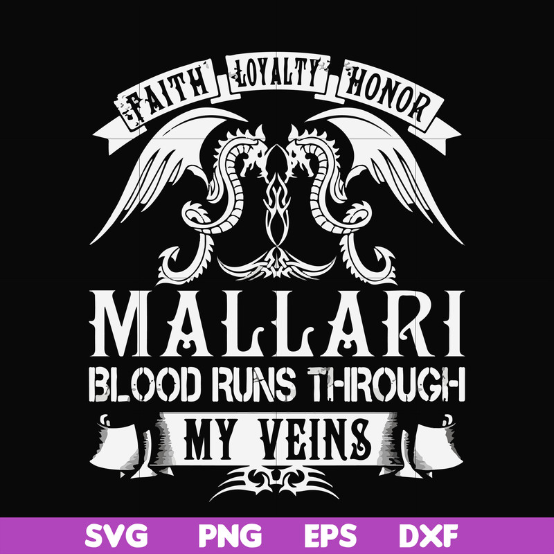 FN000243-Mallari blood runs through my veins svg, png, dxf, eps file FN000243.jpg