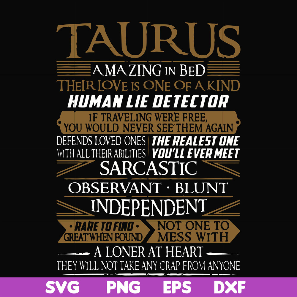 FN000376-Taurus rare to find not one to mess with amazing in bed svg, png, dxf, eps file FN000376.jpg
