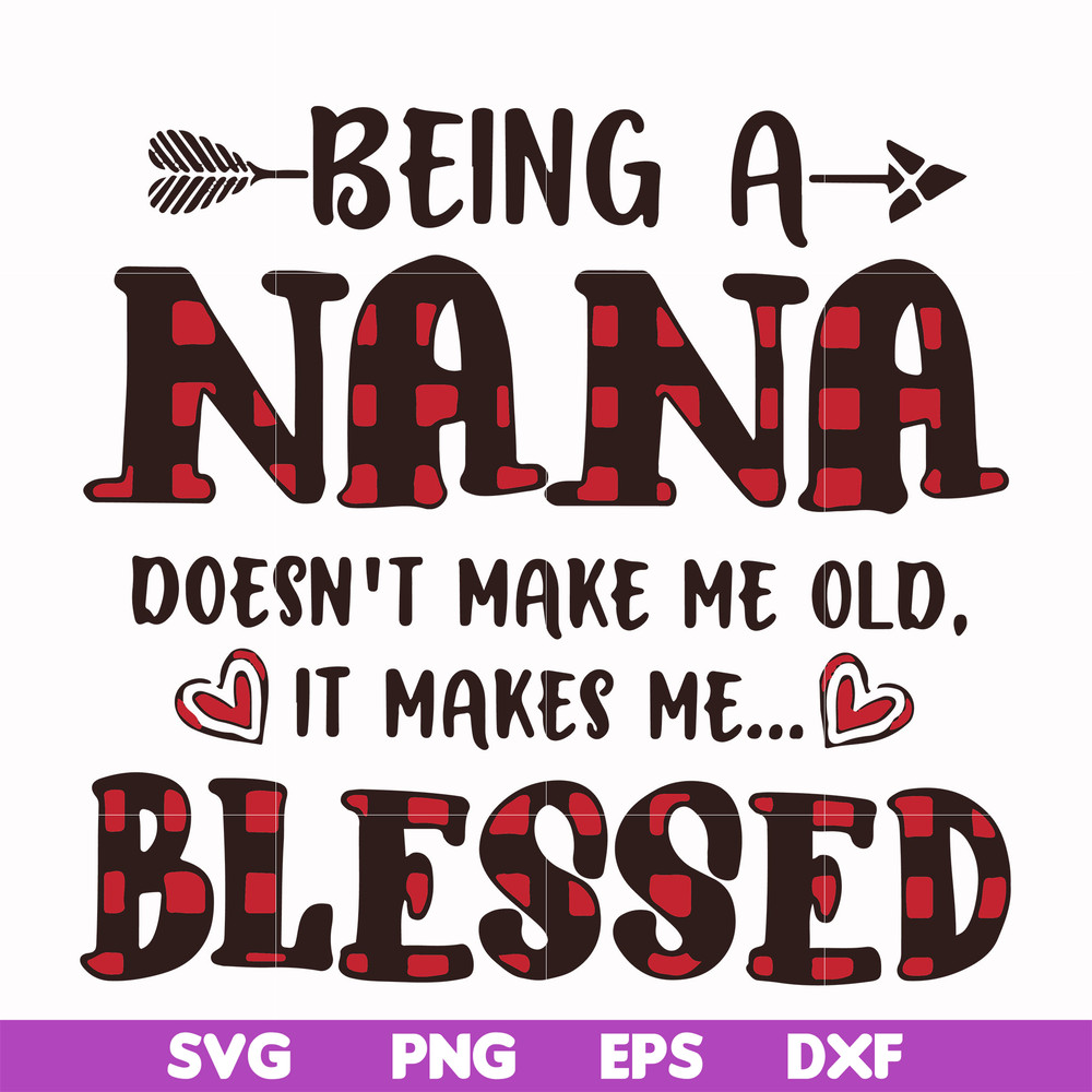 FN000437-Being a Nana doesn't make me old it make me blessed svg, png, dxf, eps file FN000437.jpg