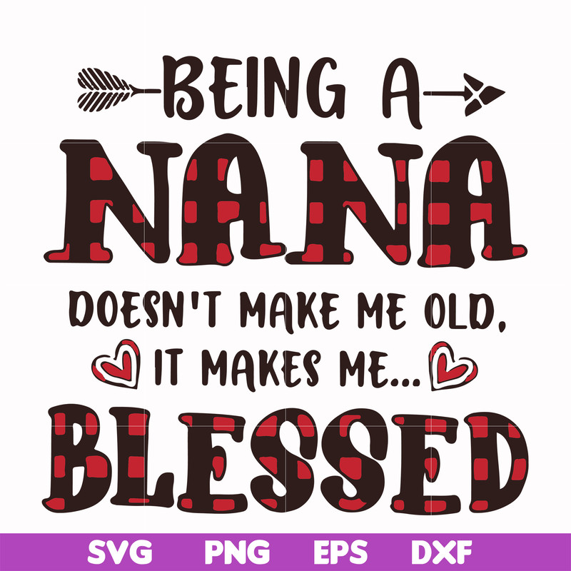 FN000437-Being a Nana doesn't make me old it make me blessed svg, png, dxf, eps file FN000437.jpg